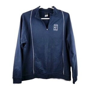 Nike Pullover XL Quarter Zip Long-sleeved Navy Blue Tennis Sport